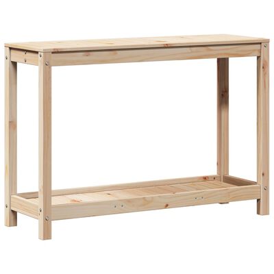 vidaXL Table de rempotage avec étagère 108x35x75 cm bois massif de pin