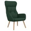 vidaXL Chaise de relaxation Vert fonc&eacute; Tissu