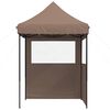 vidaXL Tente de f&ecirc;te Marron 200 x 200 x 306 cm Tissu Oxford