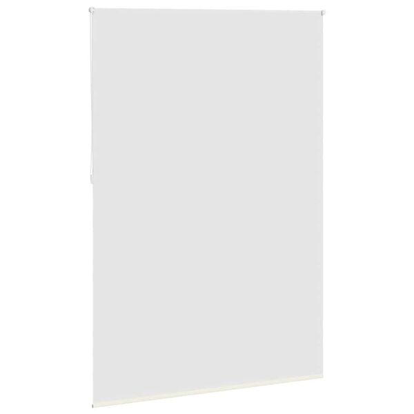 vidaXL Store enrouleur occultant 144,4 x 230 cm, largeur du tissu 140 cm, blanc cass&eacute;