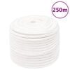 vidaXL Corde de bateau Blanc complet 12 mm 250 m Polypropyl&egrave;ne