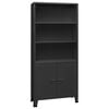vidaXL Biblioth&egrave;que industrielle Anthracite 80x32x180 cm Acier