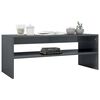 vidaXL Table basse gris brillant 100x40x40 cm bois d’ingénierie