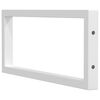 vidaXL Supports d'&eacute;tag&egrave;res pour lavabo 2 pcs blanc rectangulaire acier