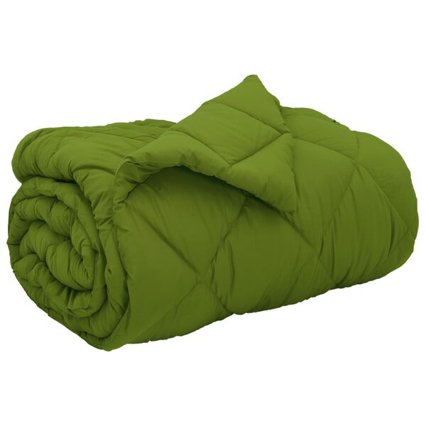 vidaXL Duvet d'hiver Vert 200 x 140 cm Microfibre