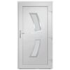 vidaXL Porte d'entr&eacute;e anthracite 88x200 cm PVC