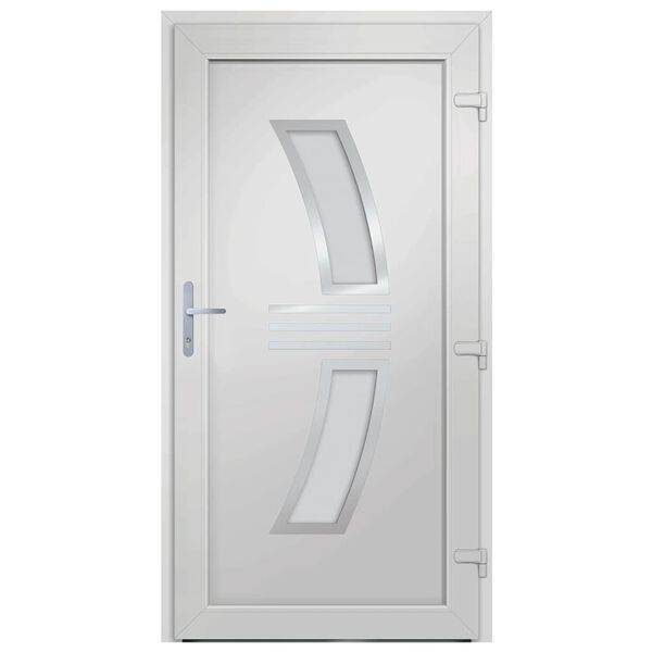 vidaXL Porte d'entr&eacute;e anthracite 88x200 cm PVC