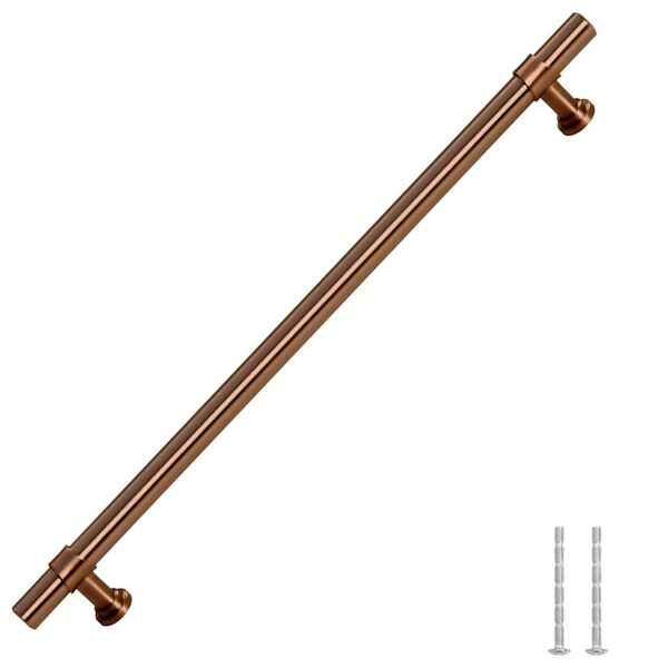 vidaXL Poign&eacute;es d'armoire 5 pcs bronze 224 mm acier inoxydable