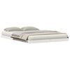 vidaXL Cadre de lit au sol Blanc 160 x 220 cm Pin massif