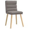 vidaXL Chaises &agrave; manger lot de 6 taupe tissu