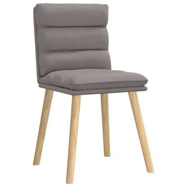 vidaXL Chaises &agrave; manger lot de 6 taupe tissu