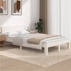 vidaXL Cadre de lit sans matelas blanc bois de pin massif 120x200 cm