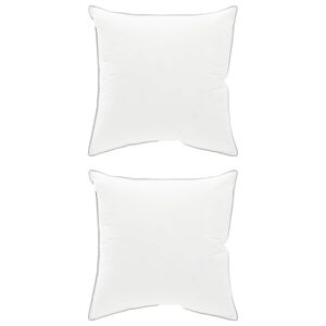 vidaXL Oreiller 2 pc 80 x 80 cm Laine australienne Blanc