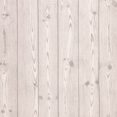 vidaXL Papier peint 3D grain de bois gris 10x0,53 m non tissé