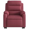 vidaXL Fauteuil inclinable &eacute;lectrique rouge bordeaux tissu