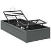 vidaXL Cadre de Lit &Eacute;lectrique R&eacute;glable Gris fonc&eacute; 200 x 70 x 33,5 cm