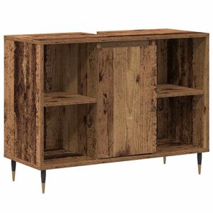 vidaXL Cabinet de salle de bain Bois Ancien 80 x 33 x 60 cm