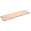 vidaXL Dessus de table marron clair bois ch&ecirc;ne massif trait&eacute;