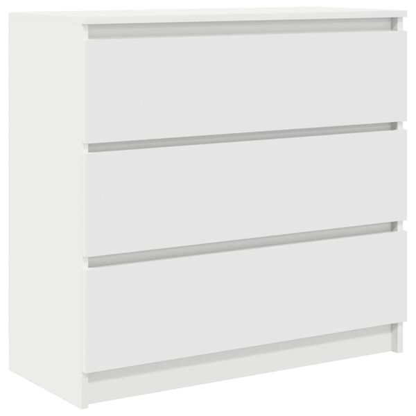 vidaXL Buffet blanc 80x35x76 cm bois d&rsquo;ing&eacute;nierie