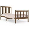 vidaXL Cadre de lit Marron miel Bois de pin massif 90x190 cm Simple