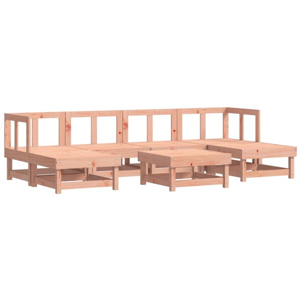 vidaXL Salon de jardin 7 pcs bois massif douglas