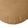 vidaXL Coussins de siège 2 pcs Marron Ø 40 x 13 cm Velours