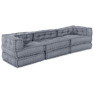 vidaXL Unit&eacute; de canap&eacute; modulaire Tissu Gris 210 x 70 x 56 cm