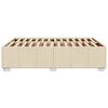 vidaXL Cadre de lit sans matelas cr&egrave;me 160x200 cm tissu