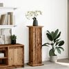 vidaXL Pi&eacute;destal avec rangement vieux bois bois d'ing&eacute;nierie