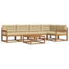 vidaXL Ensemble de canap&eacute;s d'ext&eacute;rieur 6 pc Naturel et Beige