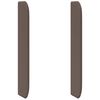 vidaXL Oreille de t&ecirc;te de lit Marron PVC