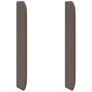 vidaXL Oreille de t&ecirc;te de lit Marron PVC