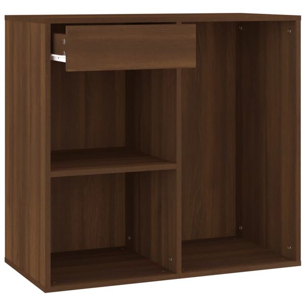 vidaXL Armoire cosmétique Chêne marron 80x40x75 cm Bois d'ingénierie