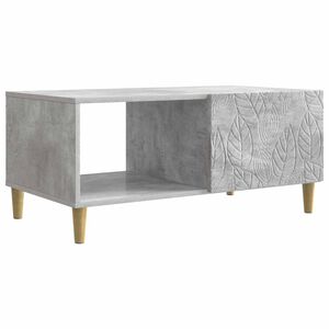 vidaXL Table basse Gris b&eacute;ton 90 x 50 x 40 cm Bois d'ing&eacute;nierie