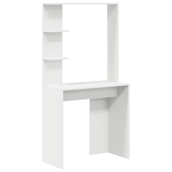 vidaXL Bureau 2 pcs Blanc