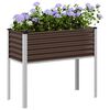 vidaXL Jardini&egrave;re Marron 100x45x90 cm Acier