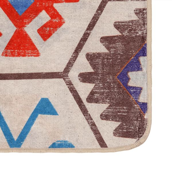 vidaXL Tapis lavable multicolore 160x230 cm antid&eacute;rapant