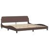 vidaXL Cadre de lit Viana sans matelas marron 200x200 cm similicuir