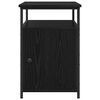 vidaXL Cabinet de chevet Ch&ecirc;ne noir Bois d'ing&eacute;nierie