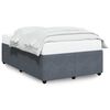 vidaXL Cadre de lit sans matelas gris fonc&eacute; 120x190 cm velours
