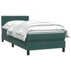 vidaXL Sommier &agrave; lattes de lit et matelas vert fonc&eacute; 80x210 cm velours