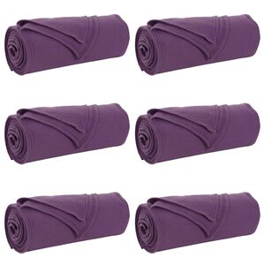 vidaXL Couvertures &agrave; jeter 6 pc Pourpre 270 x 240 cm 5.44 kg Polaire