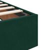 VidaXL Cadre de lit ottoman avec matelas vert fonc&eacute; 180x200 cm velours