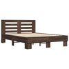 vidaXL Cadre de lit sans matelas ch&ecirc;ne marron 140x190 cm
