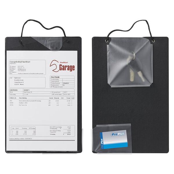 ProPlus Porte-document A4 pour commande de r&eacute;paration 10 pcs noir
