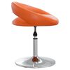 vidaXL Chaises pivotantes &agrave; manger lot de 4 orange similicuir