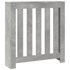 vidaXL Cache-Radiateur Gris b&eacute;ton 78 x 20 x 82 cm Bois d'ing&eacute;nierie