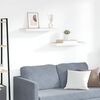 vidaXL &Eacute;tag&egrave;res flottantes 2 pcs ch&ecirc;ne et blanc 60x23,5x3,8 cm MDF
