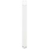 vidaXL Pieds de table &agrave; manger en U 2 pi&egrave;ces Blanc 70 x (72-73) cm Acier