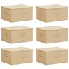 vidaXL Bo&icirc;te de rangement 6 pc Tissu intiss&eacute; 43 x 34 x 23 cm 33,6 L
